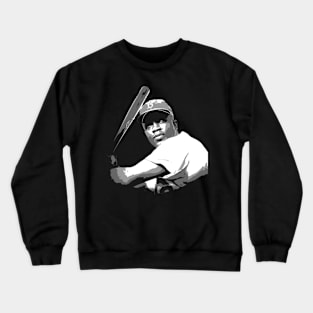 jackie robinson black and white Crewneck Sweatshirt